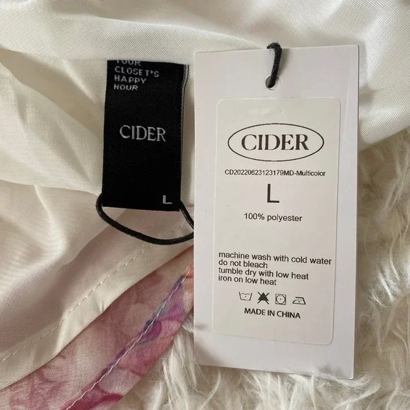 NWT Cider Women's Layered Off Shoulder Mini Dress Pink Size Large - Picture 4 of 6